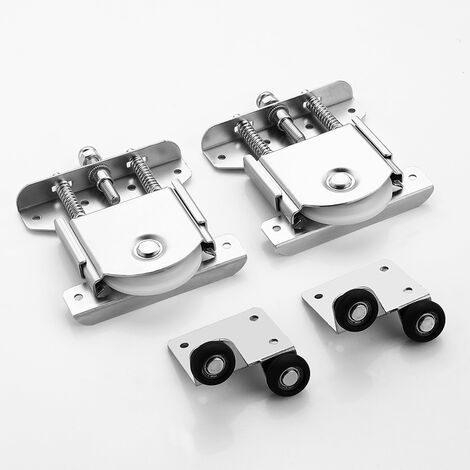 ZOLGINAH 2 Piezas Polea para Puerta Corredera, Ruedas para Muebles, Ruedas Deslizantes, Ruedas Deslizantes para Muebles, Accesorios para Puertas Correderas de Repuesto