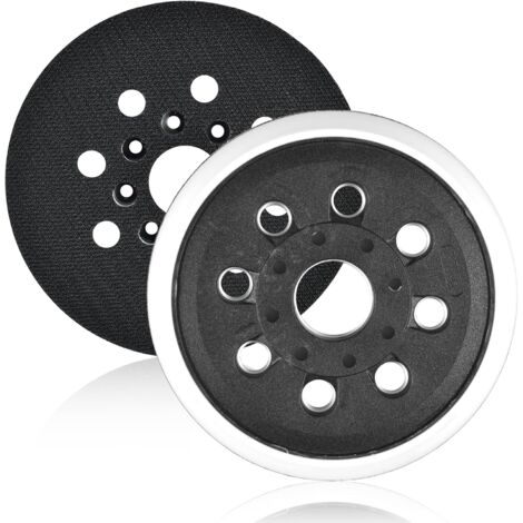 ZOLGINAH 2 Piezas Almohadilla de Respaldo de Lijadora de 125 mm, Almohadilla de Lijadora de Repuesto y Almohadilla de Respaldo de Lijado de Bucle de 8 Orificios, Disco Abrasivo para Bosch (1/5)