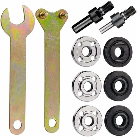 ZOLGINAH Kit convertidor de taladro eléctrico a amoladora angular, biela de conversión de taladro manual de 6 mm y 10 mm con llave, juego de adaptadores de portabrocas para lijar y pulir (1/5)