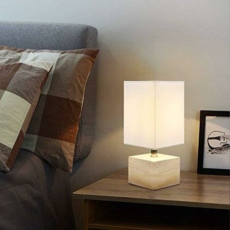 ZOLGINAH Lámpara de cabecera de decoración moderna, [bombilla E14 incluida] Lámpara de mesa de lectura de atmósfera estética Cuidado de los ojos Iluminación de la sala de estar del dormitorio de la na