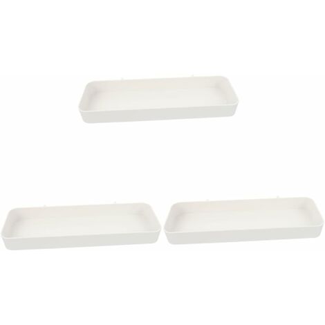 ZOLGINAH 3 piezas cesta con agujeros, tablero perforado, suministros de plástico, bandeja organizadora, cobertizo de almacenamiento, manualidades y soporte de oficina, accesorios de pared para el hoga (1/5)