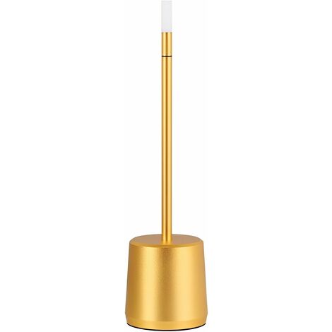 ZOLGINAH Lámpara de Mesa Inalámbrica Recargable USB, Luz de Escritorio LED de 3000 mAh Batería Potente Táctil, 3 Temperaturas de Color, para Mesita de Noche, Camping, Interior, Exterior, Terraza, Rest