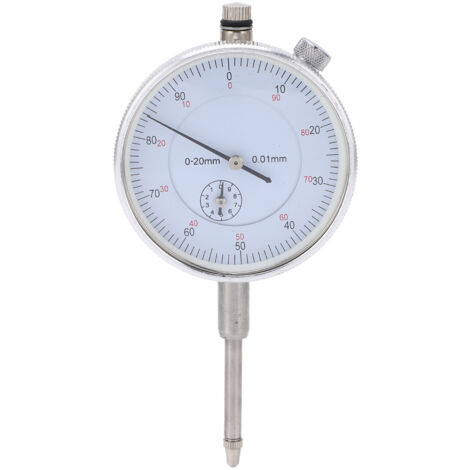 Indicador de cuadrante mecánico Indicador de cuadrante de alta precisión para instrumentos de medición de 0-20 mm (1/5)