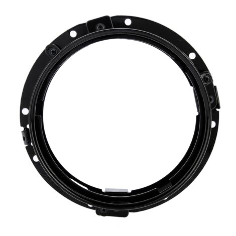 Soportes de faros Soporte de faros de 7 pulgadas Soporte de fijación de faros redondo de aleación de aluminio para faros delanteros para Wrangler(Negro) (1/5)