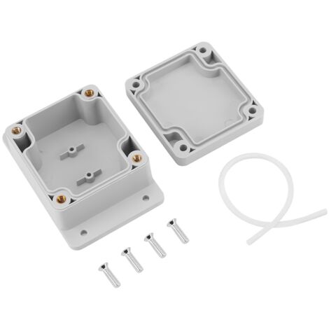 Caja de conexiones a prueba de polvo Ip65 Caja de conexiones de plástico ABS Cajas eléctricas universales Caja de proyecto gris (89 59 35 mm) (1/5)