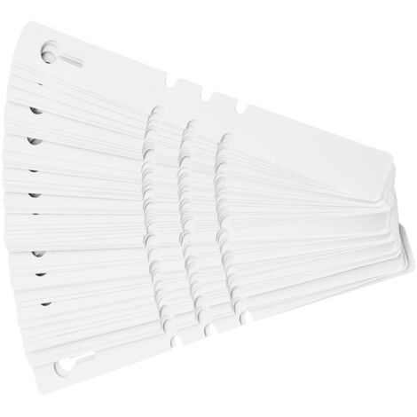 100 Uds. De plástico para decoración de jardín, etiquetas para plantas, adorno para césped, color blanco (1/5)