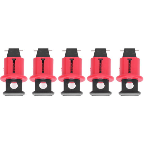 Dispositivo de bloqueo de disyuntor, interruptor eléctrico de bloqueo en miniatura de Pin estándar de grado Industrial, 5 uds. (1/5)
