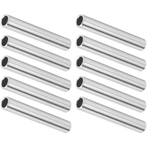 10 Uds tubo de aluminio sin costura tubo recto 8x6mm 2 pulgadas de longitud reemplazo 6100-0608-0050