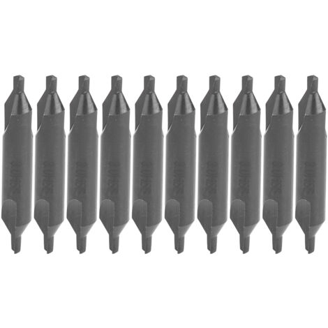 10 piezas tipo A herramienta de procesamiento industrial de broca central de acero de alta velocidad 3 mm (1/5)