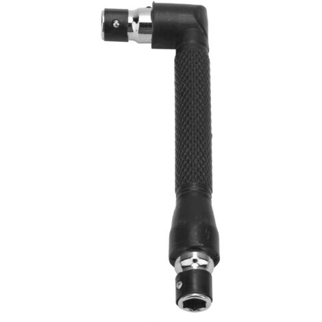 1/4 Mini destornillador de doble cabeza tipo L herramienta de llave de tubo de acero galvanizado (1/5)