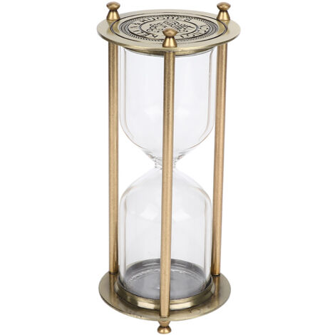 Reloj de Arena de Vidrio Decoración del hogar Reloj de Arena Temporizador Accesorio Regalos Adorno Pequeño (1/5)