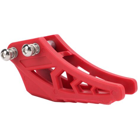 Protector de guía de cadena de motocicleta ABS rojo para CRF250R 50cc-250cc (1/5)