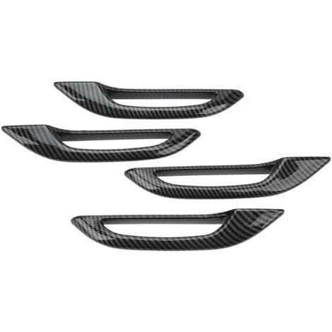 Cubierta protectora anticongelante para manija de puerta de coche, fibra de carbono, 4 Uds., para Tesla modelo 3 Y (1/5)