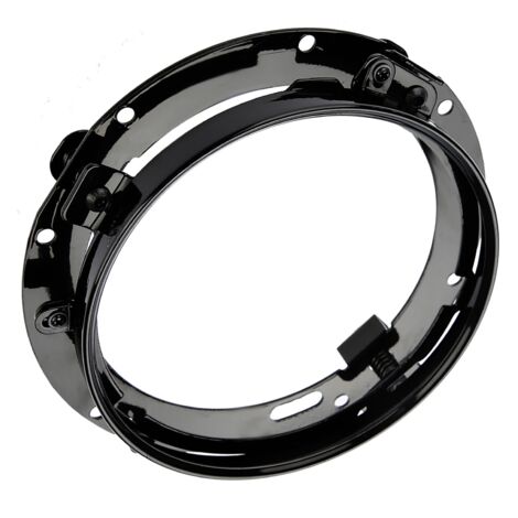 Soporte para faros delanteros de 7 pulgadas para Jeep Wrangler (negro) (1/5)