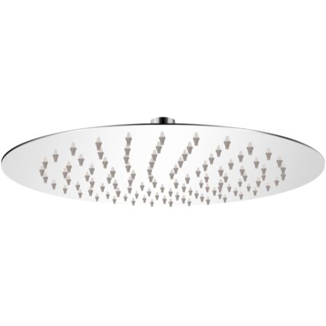 Cabezal de ducha de lluvia de acero inoxidable redondo de 25 cm (1/5)