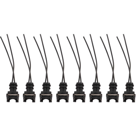 Clips de cableado para conector de inyector de combustible, estilo empalme cortado EV1 (8 unidades) para Bosch EV1 (1/5)