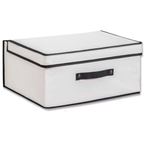 Cesta de almacenamiento grande con tapa, organizador de juguetes plegable con asa, ideal para habitaciones infantiles y organización del hogar，60x40x30 cm