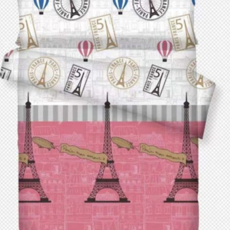 Juego de cama con estampado de dibujos animados, lavable, súper suave, incluye sábana ajustable, sábana plana y funda de almohada Multicolor 23,105