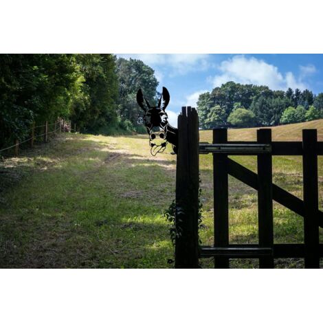 Decoración De Jardín Con Forma De Oveja De Metal Oxidado - Silueta De Oveja Mirando, 30x28 Cm, Para Exteriores
