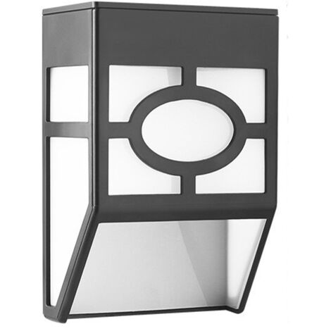 Lámpara solar de pared LED para vallas, sensor de movimiento inalámbrico, 2 modos, impermeable, para jardín, patio y exterior. (1/5)