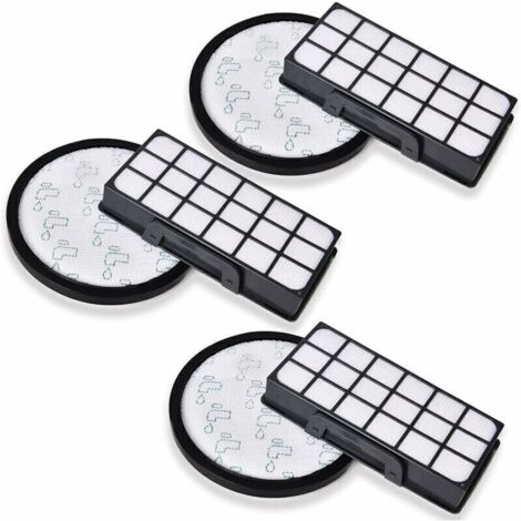 Paquete de 3 filtros para aspiradora Rowenta XTrem Power Cyclonic RO6921EA RO6941EA RO6951EARO6954EA RO6962EARO6963EARO6971EA RO6984EA RO6993EA Accesorios Filtros de repuesto (1/5)