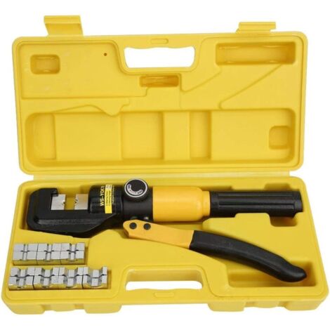 Herramienta de crimpado hidráulica QK-70, 4-70 mm², 10T de presión, con 9 matrices hexagonales, carrera de 12 mm para terminales de cable