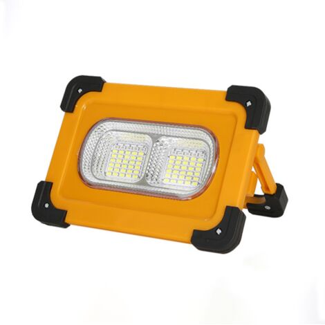 Foco LED recargable para exteriores, foco LED impermeable de 4 modos, lámpara de camping ajustable 180° para averías, emergencias e iluminación de obras (1/5)