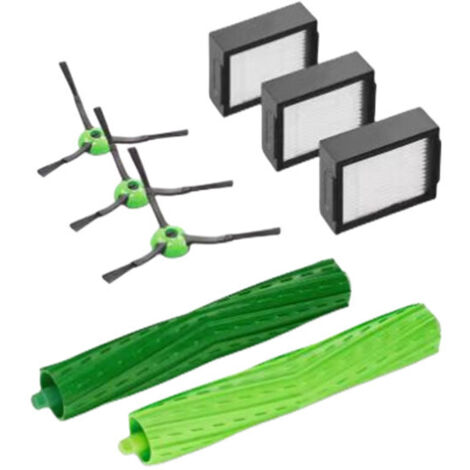 Mirtux Pack d'accessoires pour Roomba E5 E6 i3 i3+ i7 j7 j7+ e5154 e5158 Kit de Remplacement Complet pour Pièces de Rechange, brosses latérales, filtres, Rouleaux extracteurs. (1/3)