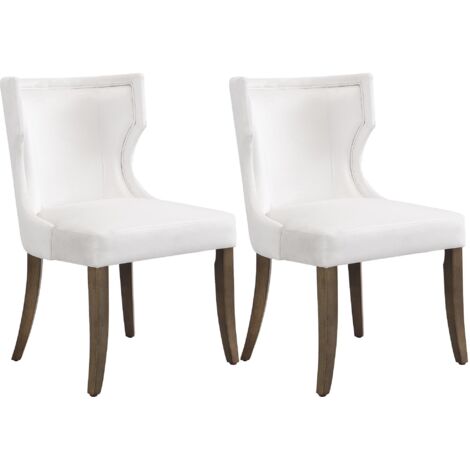 Juego de 2 sillas de comedor minimalistas modernas de terciopelo beige con cuatro patas de madera maciza, ideales para oficinas en casa, salas de estar y dormitorios. (1/5)