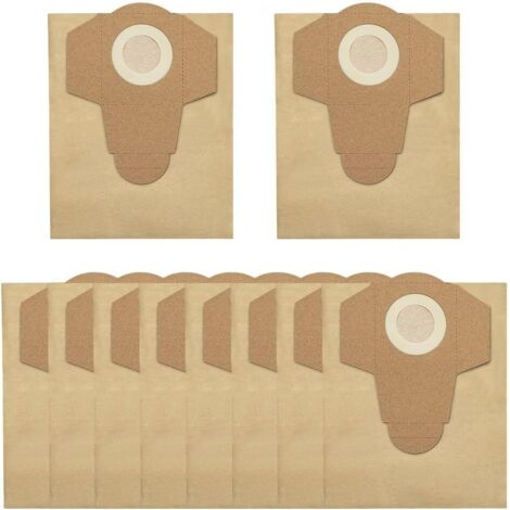10 bolsas de papel para la recogida de polvo – Compatibles con aspiradoras de líquidos (1/4)