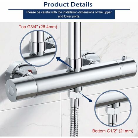 Barra de Ducha Grohe Tempesta Oro Rosado (Cyprum ), 600mm, Set