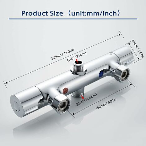 Barra de Ducha Grohe Tempesta Oro Rosado (Cyprum ), 600mm, Set