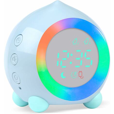 VABOO Despertador Digital Infantil, Reloj Despertador Recargable