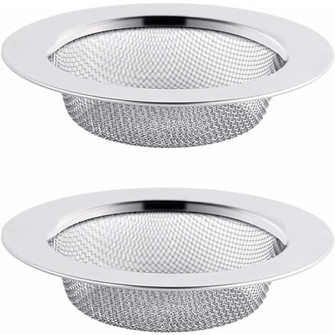 ZOLGINAH 2 uds colador de fregadero de acero inoxidable, colador de drenaje de 7,5 cm, colador de fregadero, colador de fregadero, colador de fregadero de cocina (1/5)