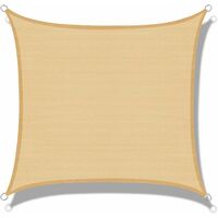 ZOLGINAH Toldo Vela (HDPE) Rectangular 2,5 x 3m Arena Protección UV para Patio Camping Jardín Exterior