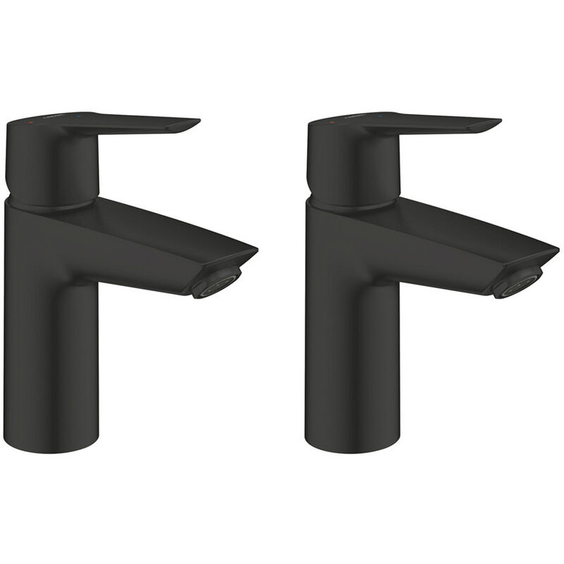 Grohe Set di due miscelatori per lavabo START misura S, nero opaco  (235512432-GroheBlackDuo)