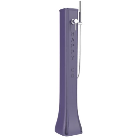 Doccia solare portatile Happy Go Viola cm 26x29x120 ARKEMA DESIGN - prodotto made in Italy CV-HG140/4005