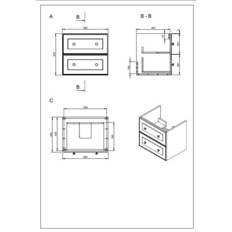 Naturel Mobile bagno Natural Forli 60x45x46 cm bianco (FORLI60BID)