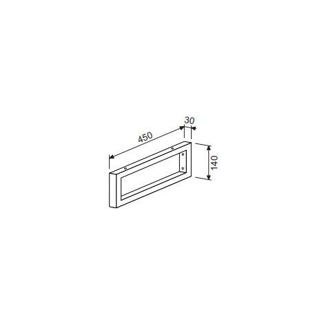 Naturel Console accessori Naturel Dolce 45x14x3 cm bianco opaco KONZOLEH45BM