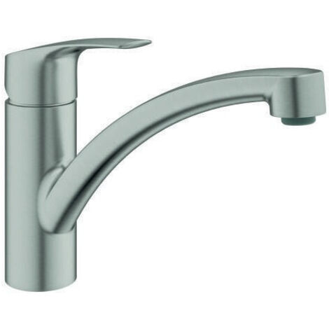 Miscelatore monocomando per lavello Eurosmart, SuperSteel (33281DC3)