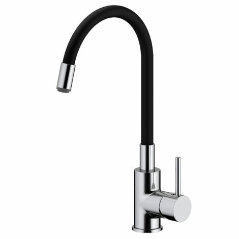 Siko miscelatore da cucina con memoria di forma, in silicone nero curvo (SIKOBSLPRO290C) (1/5)