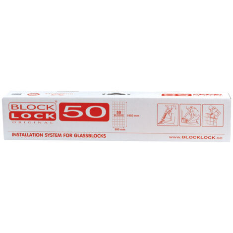 Glassblocks Kit di montaggio per 50 mattoni di vetro (GBBLLOCK50)