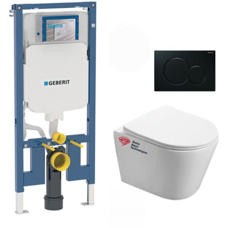 Bati Geberit UP720 pacchetto WC extrapiatto + vaso SAT senza flangia ...