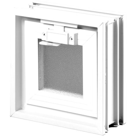 Glassblocks finestra di ventilazione per vetrocemento 19x19 cm, bianco (GBMR1919)