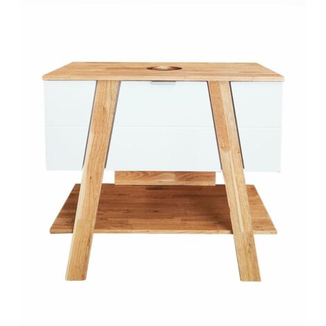 Swiss Aqua Technologies Mobile da bagno Naturel Home 80x73x46 cm, bianco (HOMEUMDB)