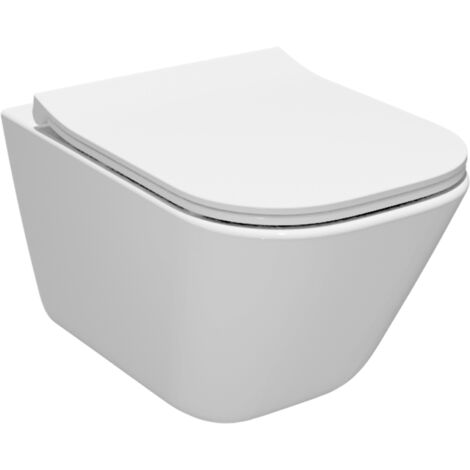 Roca GAP, vaso sospeso senza flangia + sedile slim softclose (A34647LGAP) (1/3)