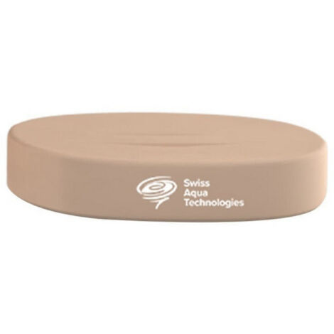 Portasapone in ceramica e acciaio inox per doccia e bagno, a