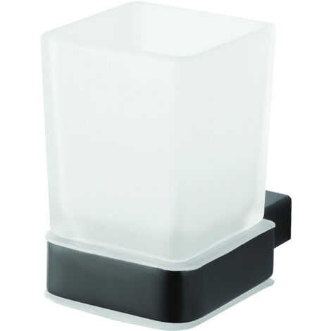 Portaspazzolino, Portaspazzolino Doppio a Parete for Bagno, Portabicchieri for Spazzolino in Ottone con Tazza in Ceramica, Organizzatore for Rasoio for Dentifricio (Bianco