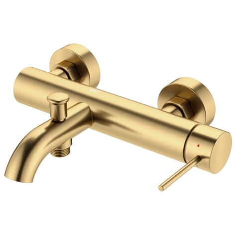 Swiss Aqua Technologies Miscelatore Aurum 150 mm per vasca/doccia a leva, oro spazzolato (SATBAUR222BG)