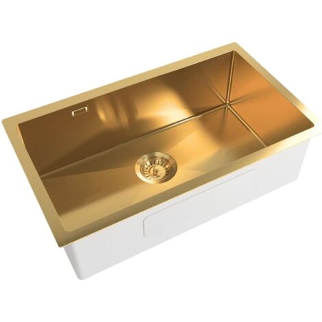 Swiss Aqua Technologies Aurum Lavello in acciaio inox, 68x45x21 cm, oro (SATSINK6845BGU)